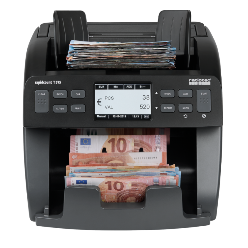 Ratiotec contadora de billetes Rapidcount T 575