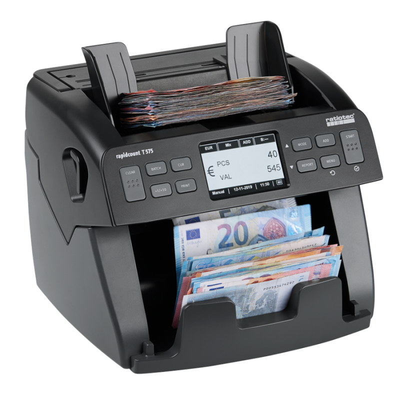 Ratiotec contadora de billetes Rapidcount T 575