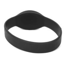 Pulsera RFID silicona 125 kHz 55 mm. color negro